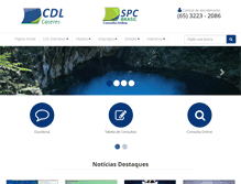 Tablet Screenshot of cdldecaceres.com.br